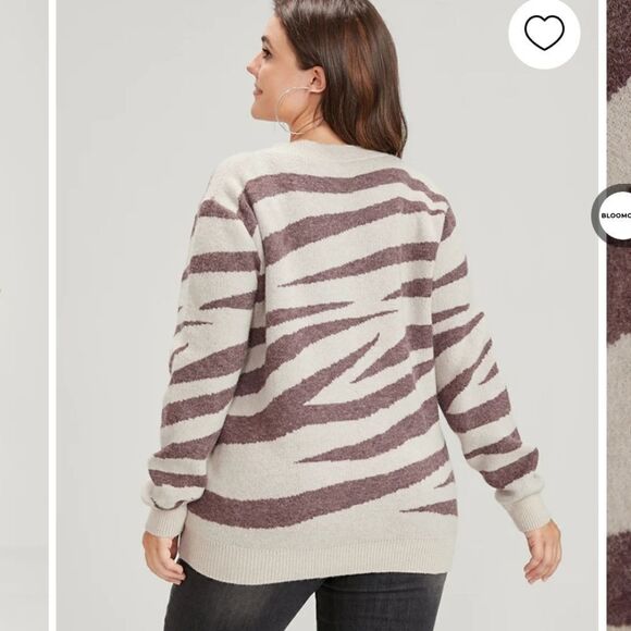 NWT BloomChic animal print sweater 14/XL - Picture 3 of 10